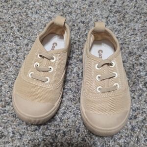 Kids Tan Canvas Shoes